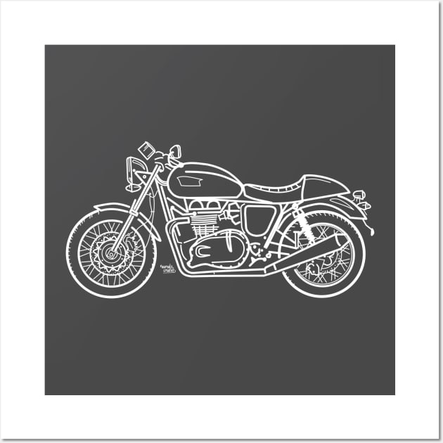 Triumph Bonneville Wall Art by Aurealis